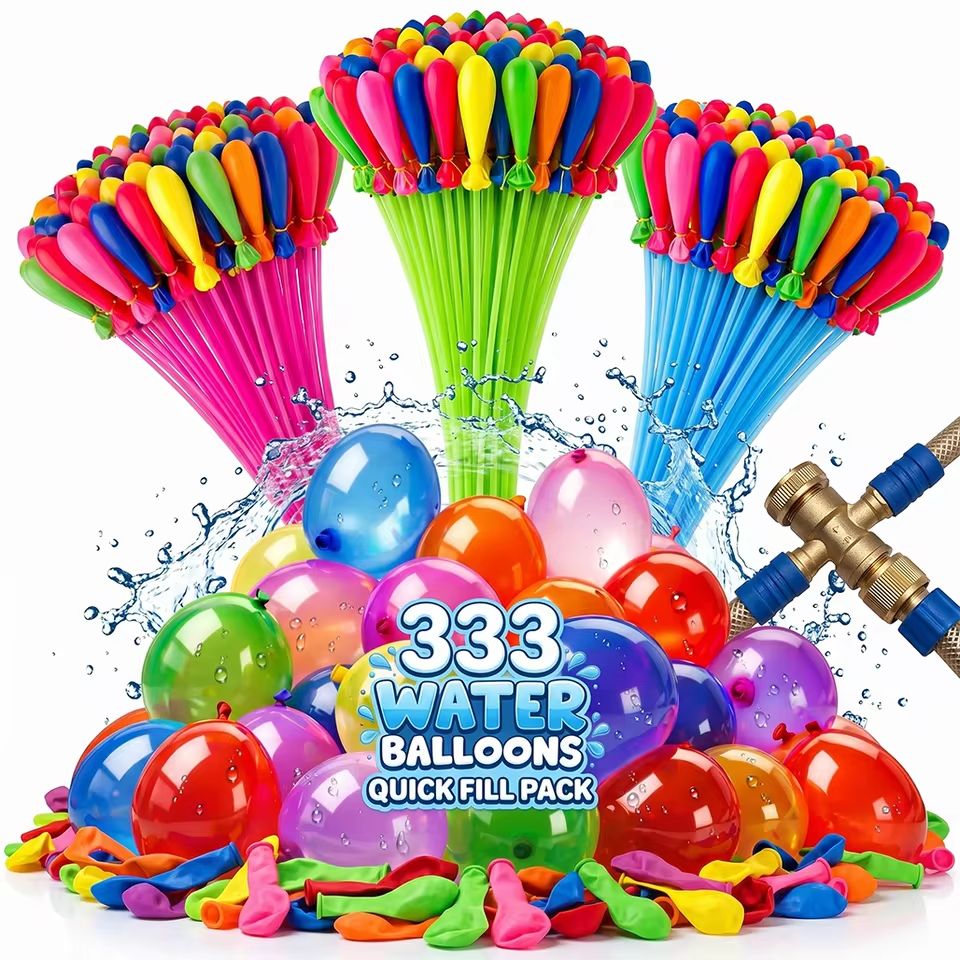 Party Games Bomb - 333 قطعة من بالونات الماء سريعة