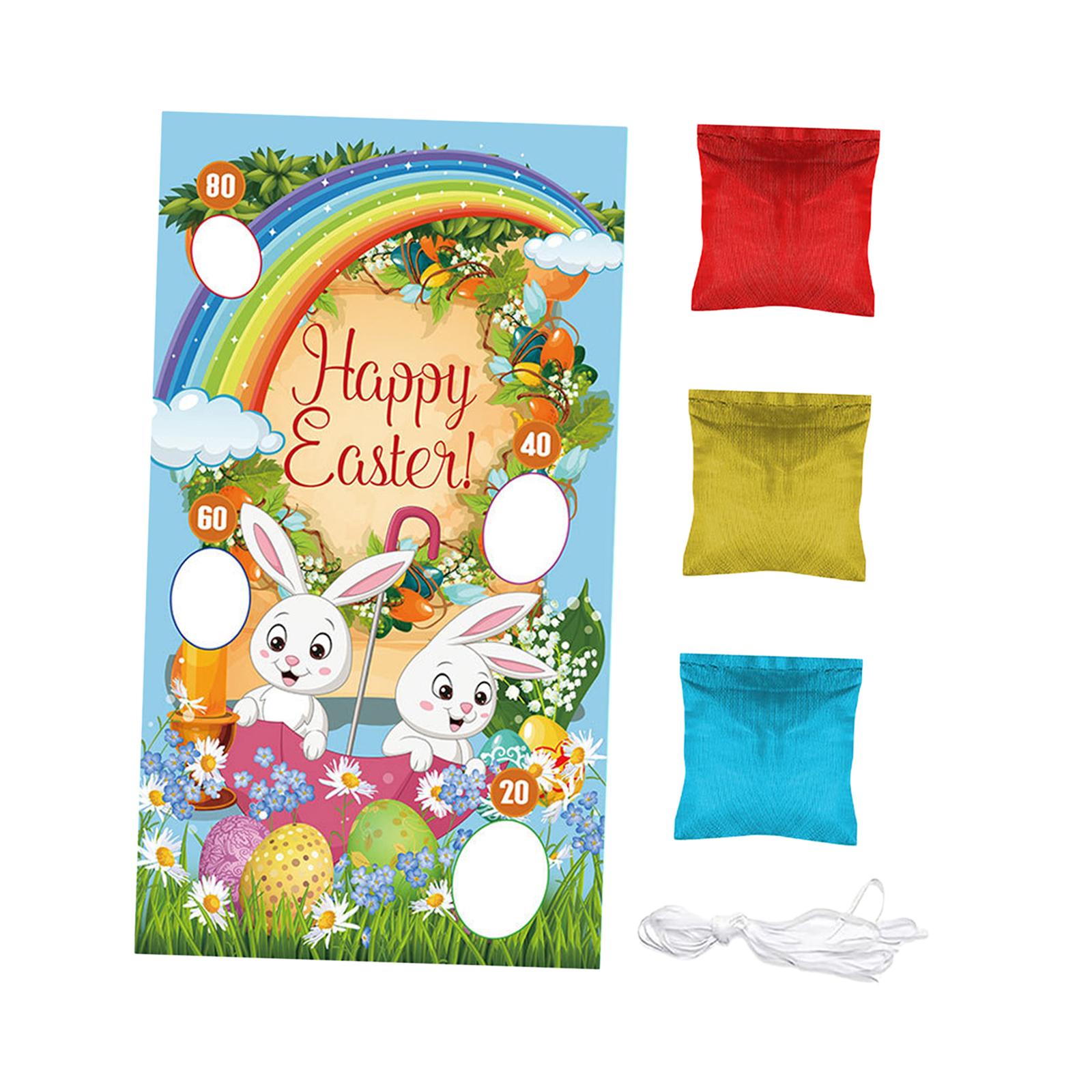 Party Games Easter For Family - لافتة لعبة الرمي لتزيين الحفلات مع