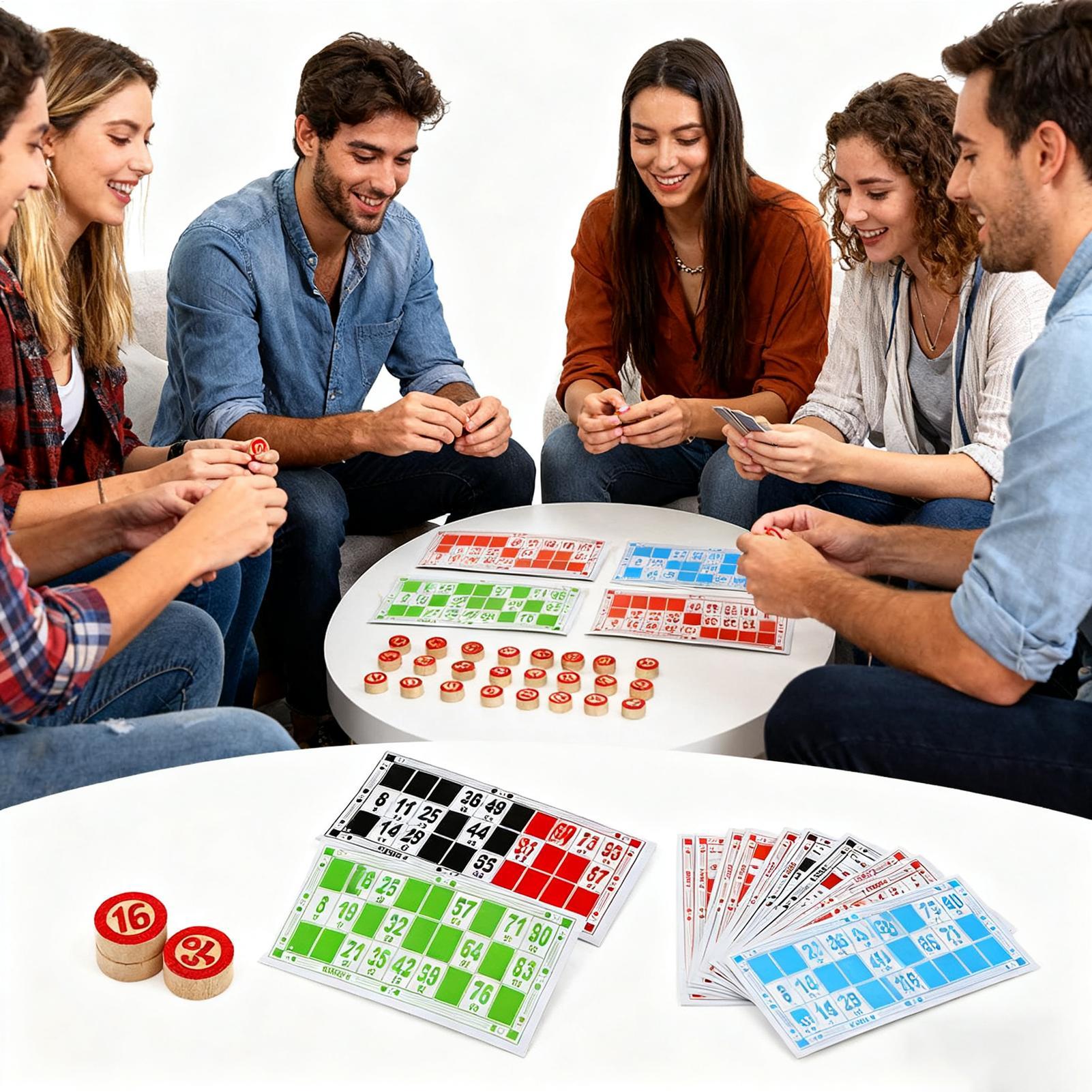 Party Games For Large Groups - لعبة ببطاقات البنغو ألعاب تفاعلية خشبية