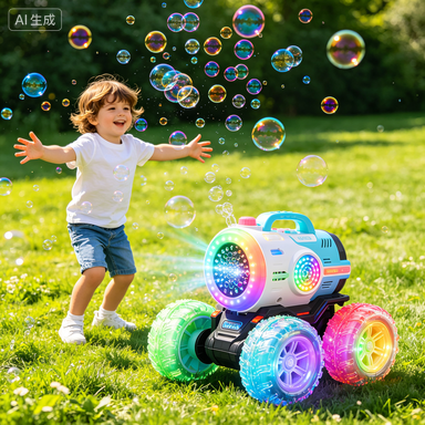 آلة فقاعات يدوية ملونة بأربع ع - مراجعة Party Games Lab وسعره