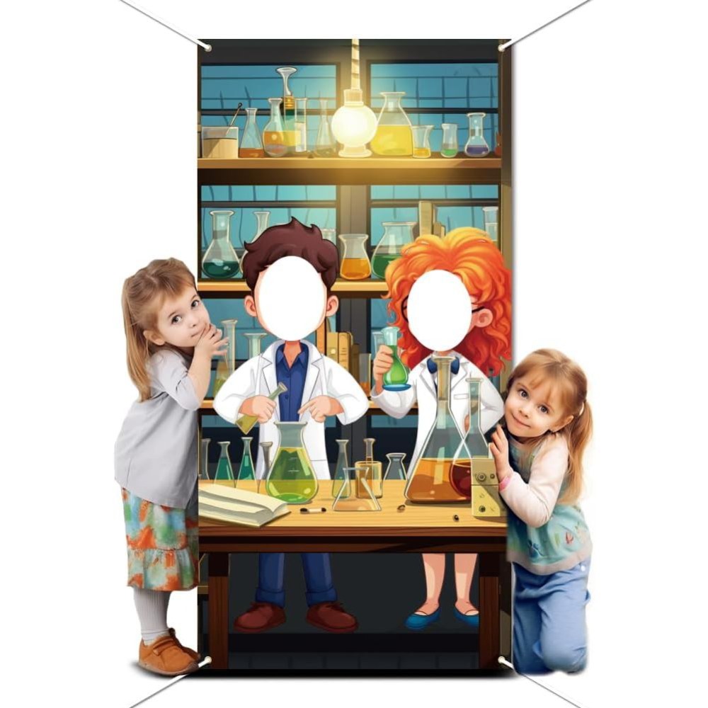 خلفية حفلة علمية، ديكور حفلة ا - مراجعة Party Games Lab وسعره