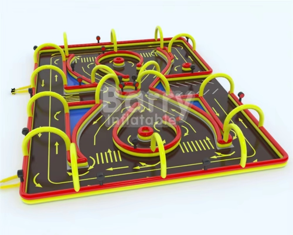 مضمار سباق سيارات قابل للنفخ م - مراجعة Party Games Lab وسعره