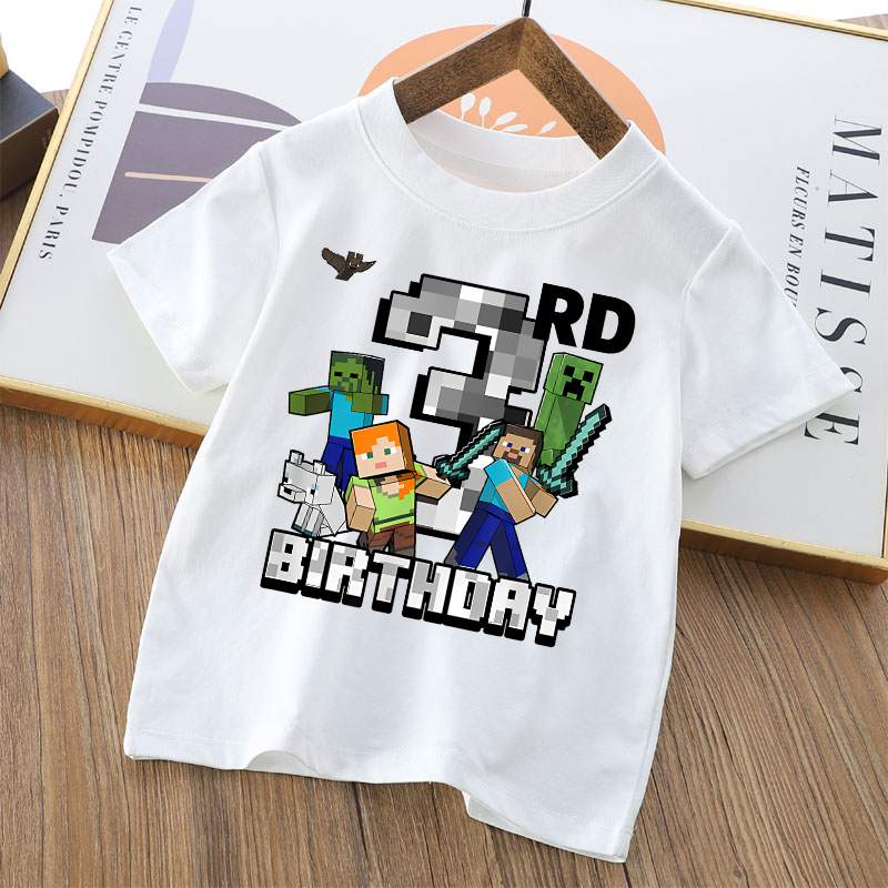 تي شيرت كرتوني لطيف بتصميم ماي - مراجعة Party Games Minecraft وسعره
