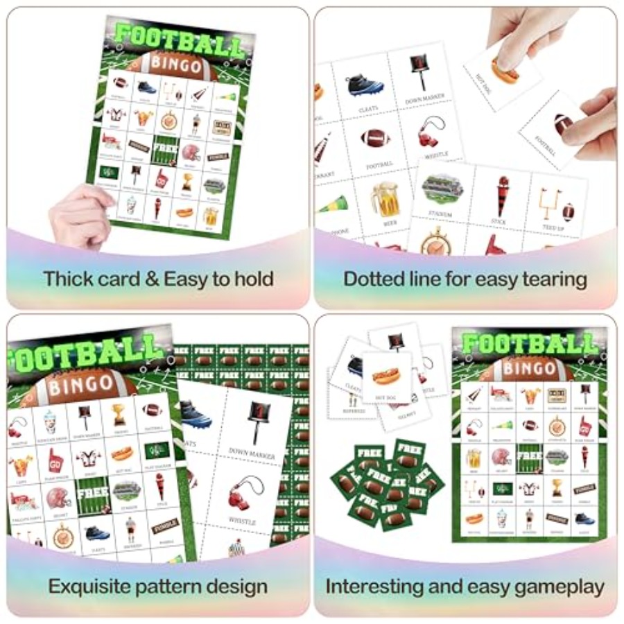 بطاقة لعبة بينجو لحفلات كرة ال - مراجعة Party Games For Large Groups وسعره